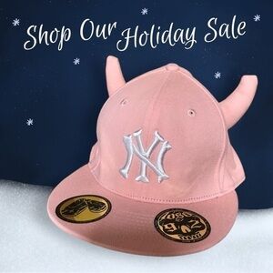 New Era +Ryder Studios NY Horned Hat or Devils Hat. Size 8 NIP